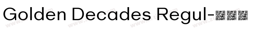 Golden Decades Regul字体转换